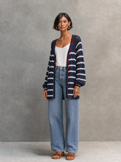 Women's Striped Vintage Cardigan – ModClo