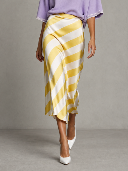 Women's Satin Print Skirt Set – ModClo