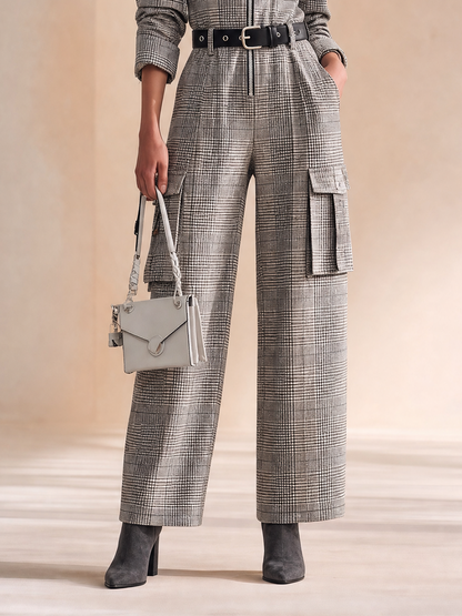 Women's Long Sleeve Belted Cargo Jumpsuit – ModClo
