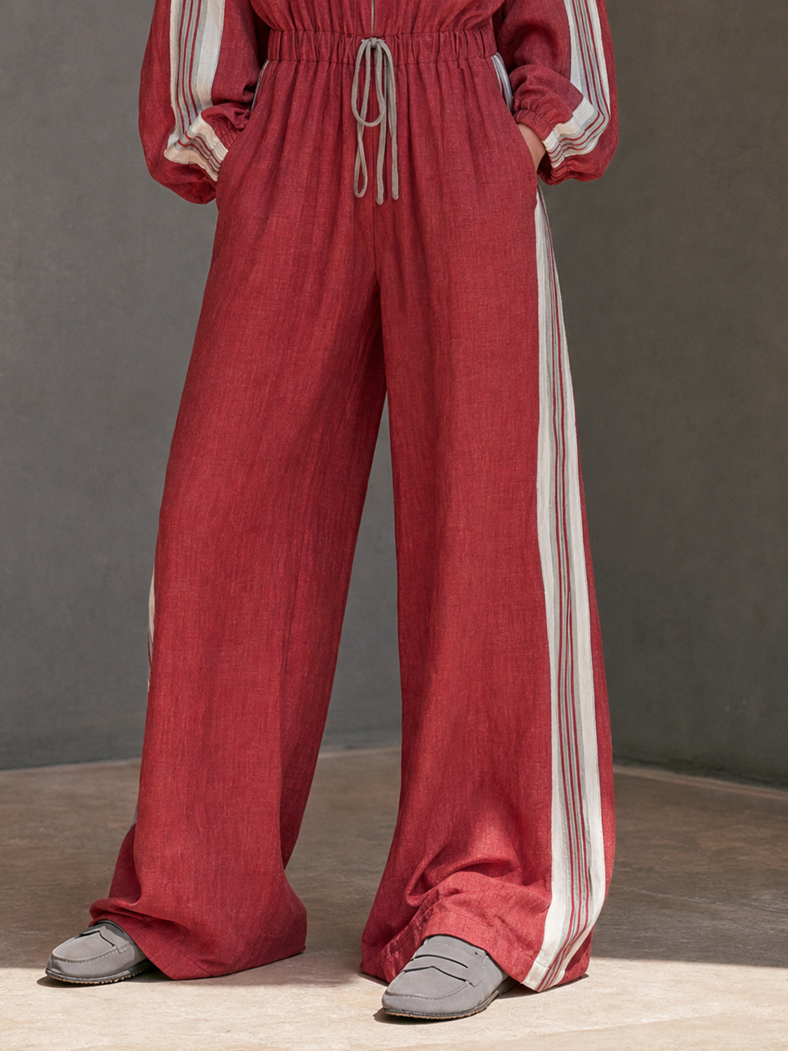 Women's Drawstring Vintage Jumpsuit – ModClo