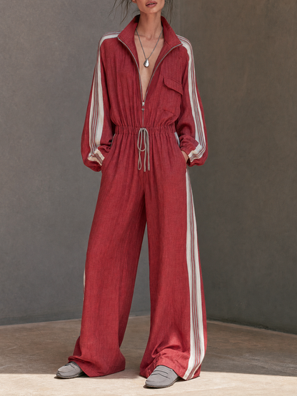 Women's Drawstring Vintage Jumpsuit – ModClo