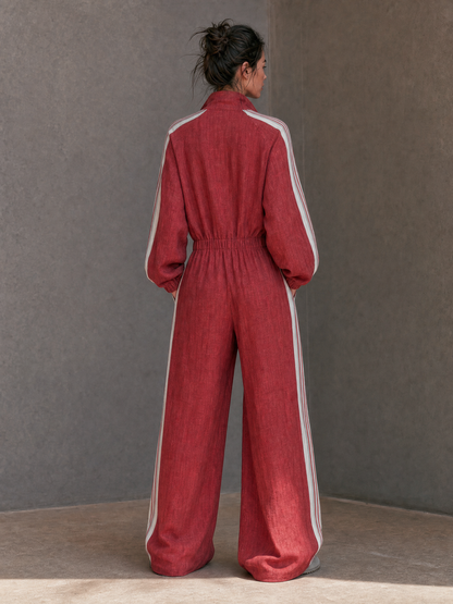 Women's Drawstring Vintage Jumpsuit – ModClo