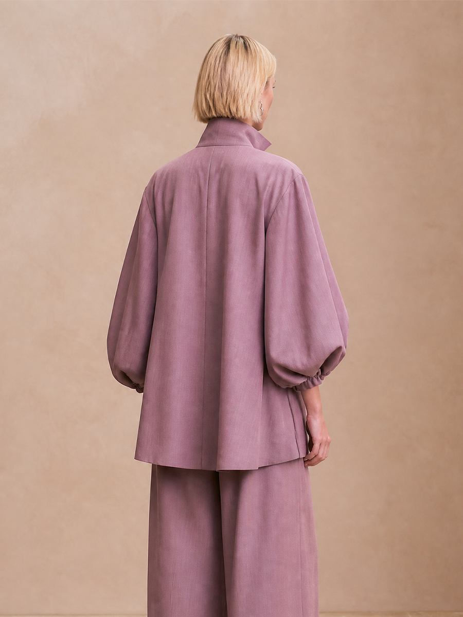 Women's Linen Puff Sleeve Jacket – ModClo