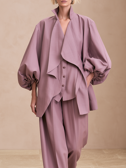 Women's Linen Puff Sleeve Jacket – ModClo