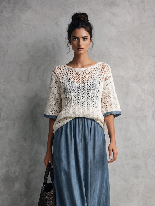 Women's Beige Knit Maxi Dress – ModClo
