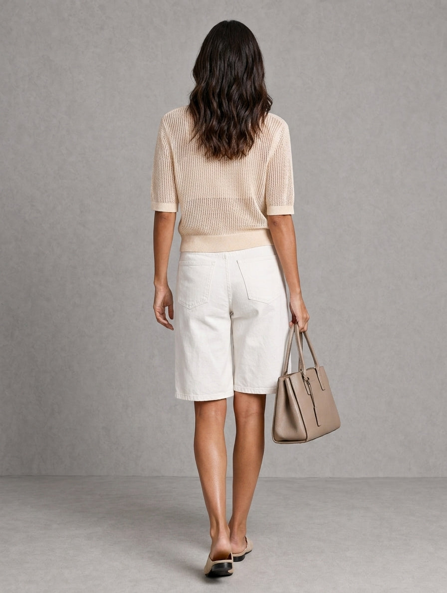 Women's White Knit Set – ModClo