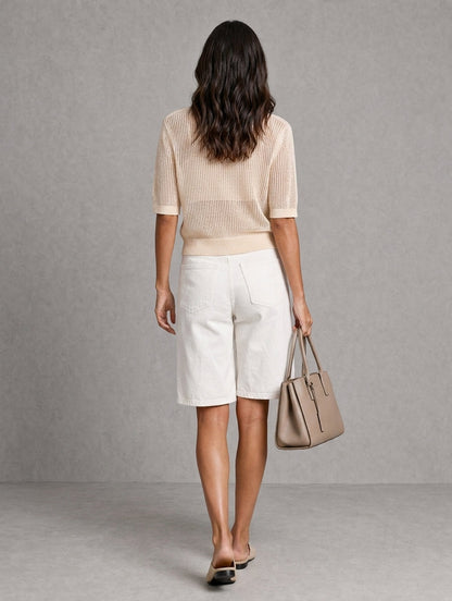 Women's White Knit Set – ModClo