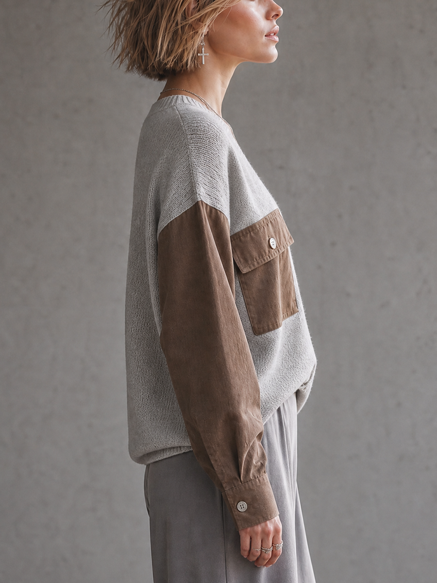 Women's Grey Long Sleeve Cardigan – ModClo