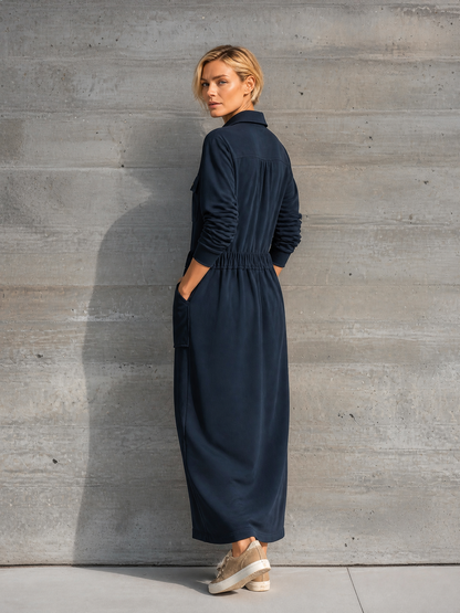 Women's Long Sleeve Utility Maxi Dress – ModClo