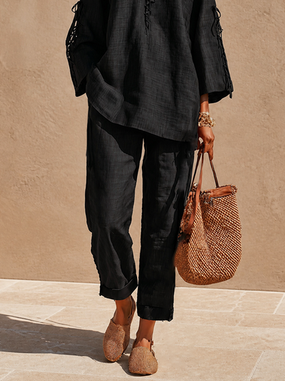 Women's Linen Oversized Set – ModClo