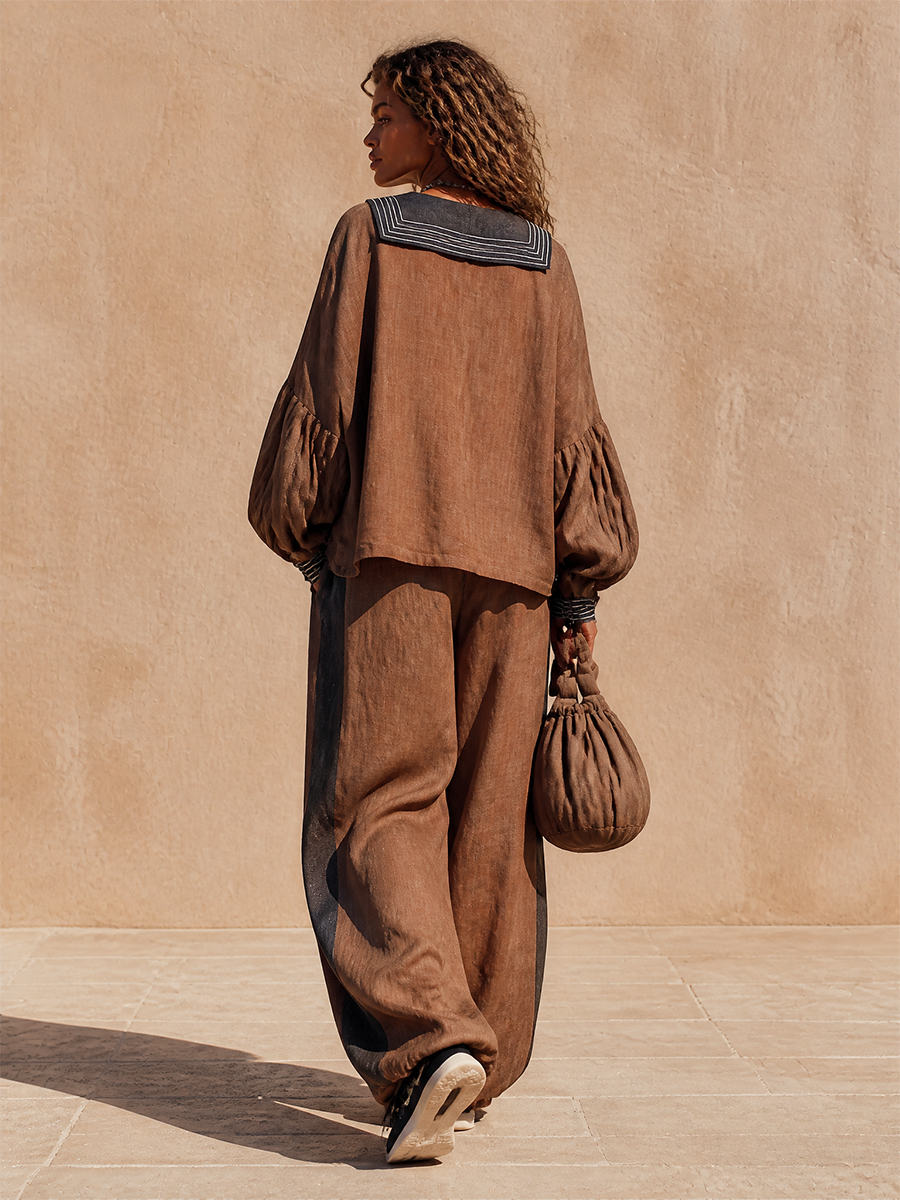 Women's Linen Loose Two Two-Piece Set – ModClo