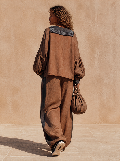 Women's Linen Loose Two Two-Piece Set – ModClo
