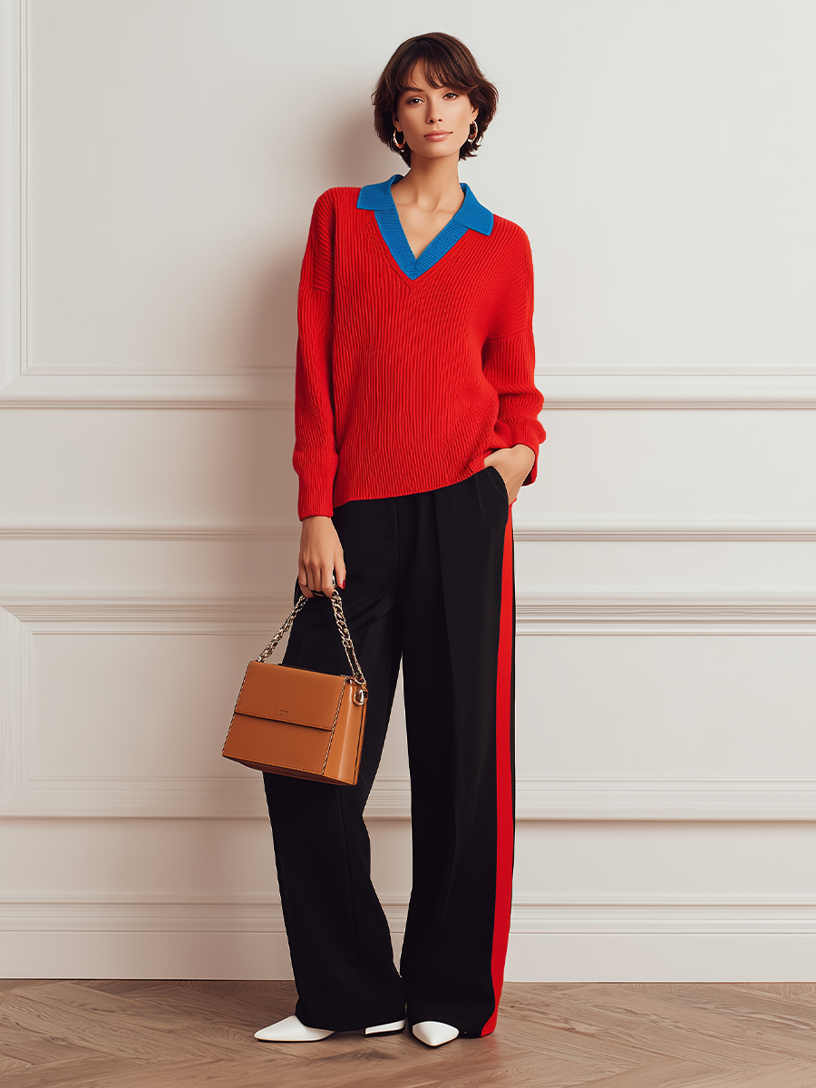 Women's Knit Polo Collar Dress – ModClo