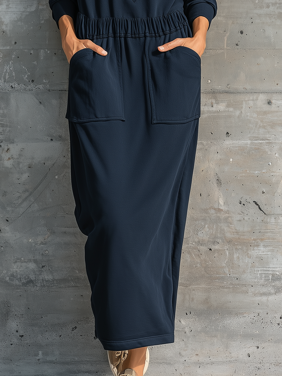 Women's Long Sleeve Utility Maxi Dress – ModClo