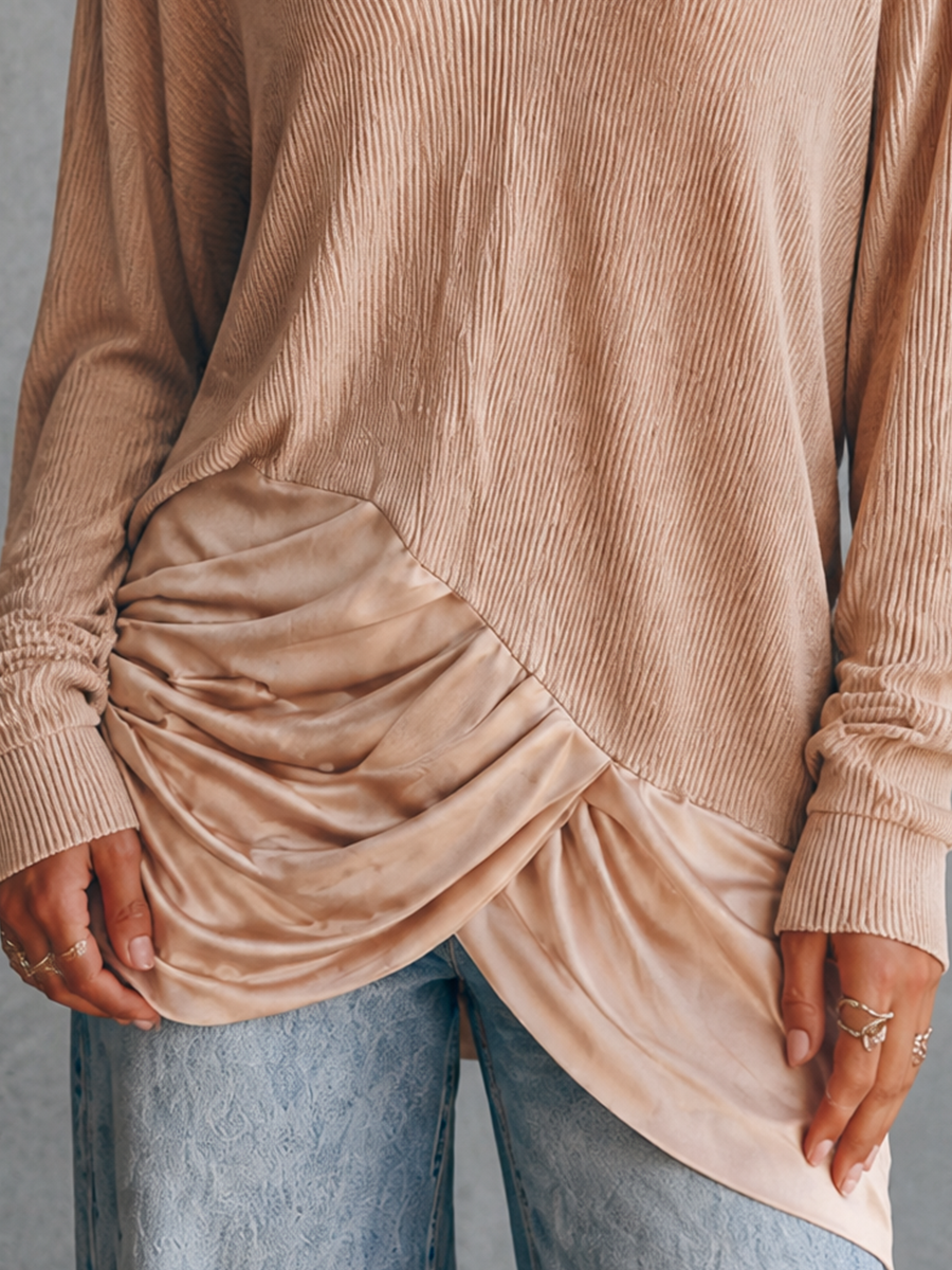 Women's Knit Draped Panel Top – ModClo