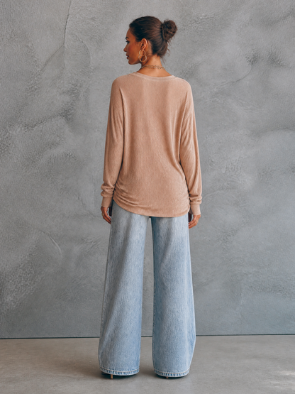 Women's Knit Draped Panel Top – ModClo