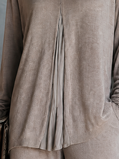 Women's Long Sleeve Faux Layered Top – ModClo