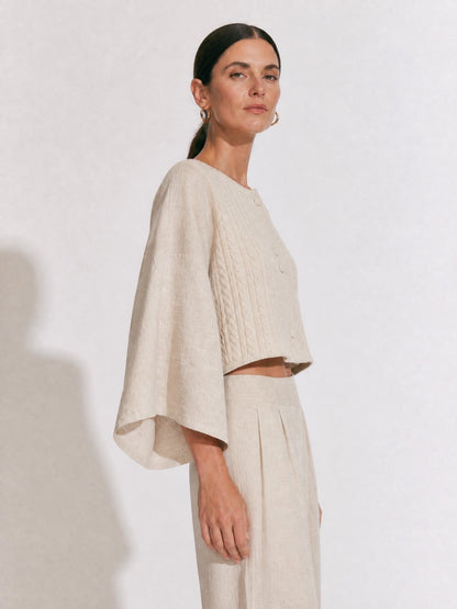 Women's Beige Knit Cardigan – ModClo