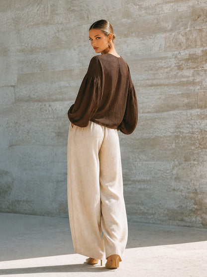 Women's Long Sleeve Oversized Trouser Set – ModClo