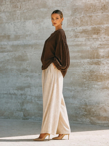 Women's Long Sleeve Oversized Trouser Set – ModClo