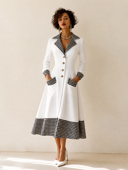 Women's Long Sleeve Belted Midi Dress – ModClo