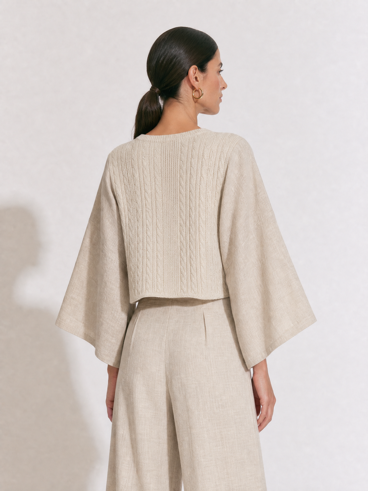 Women's Beige Knit Cardigan – ModClo