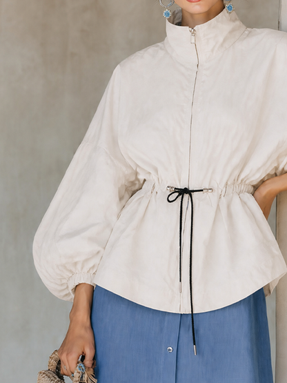 Women's White Off Cinched Jacket – ModClo