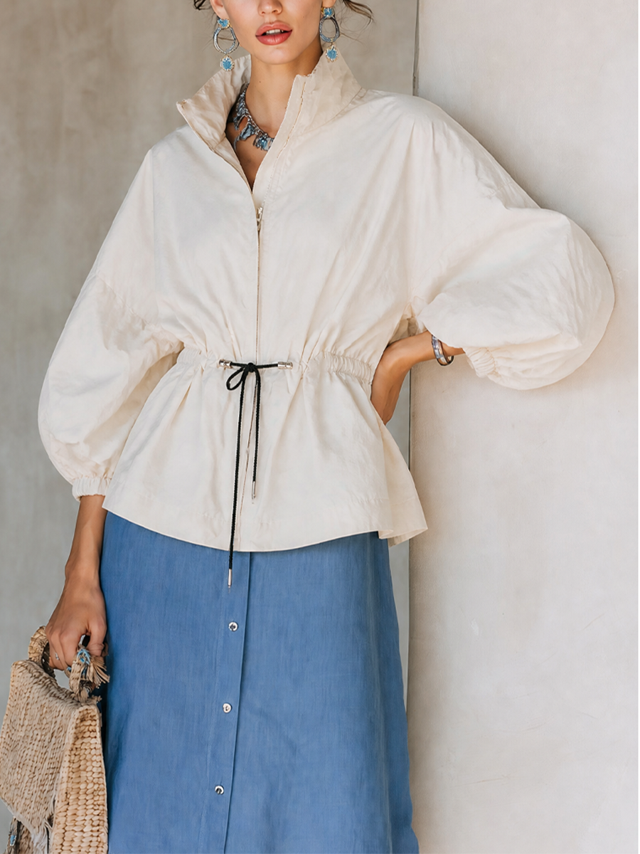 Women's White Off Cinched Jacket – ModClo