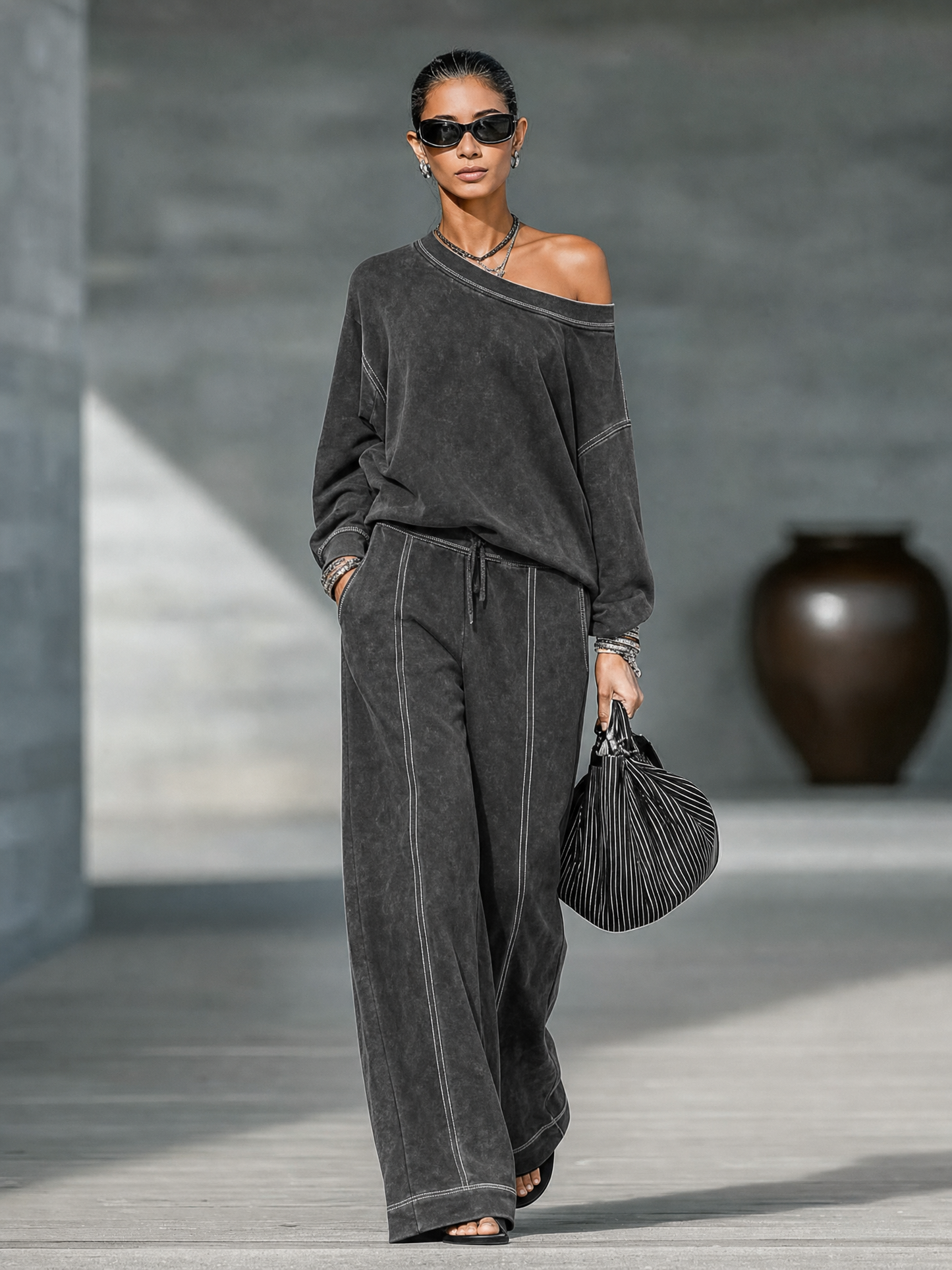 Women's Vintage Faded One Trouser Set – ModClo