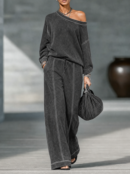 Women's Vintage Faded One Trouser Set – ModClo
