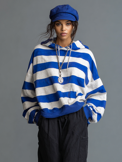 Women's Cotton Striped Vintage Cargo Trouser Set – ModClo