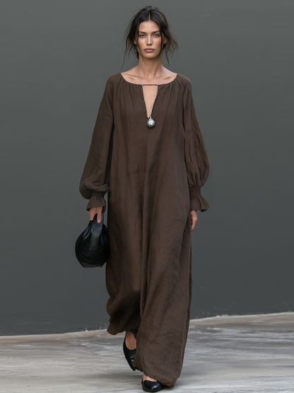 Women's Long Sleeve Long Sleeve Maxi Dress – ModClo