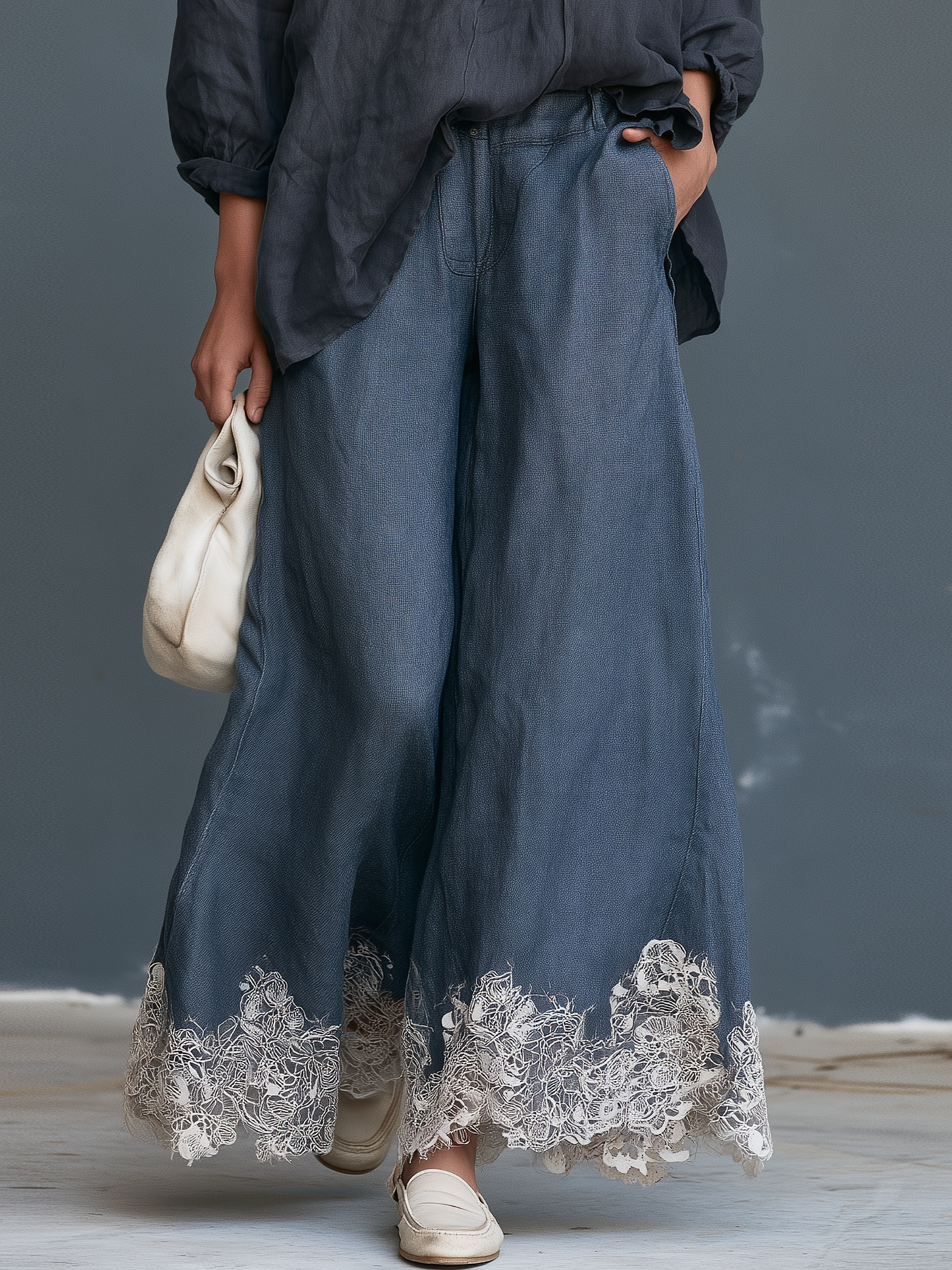 Women's Denim Vintage Trouser Set – ModClo
