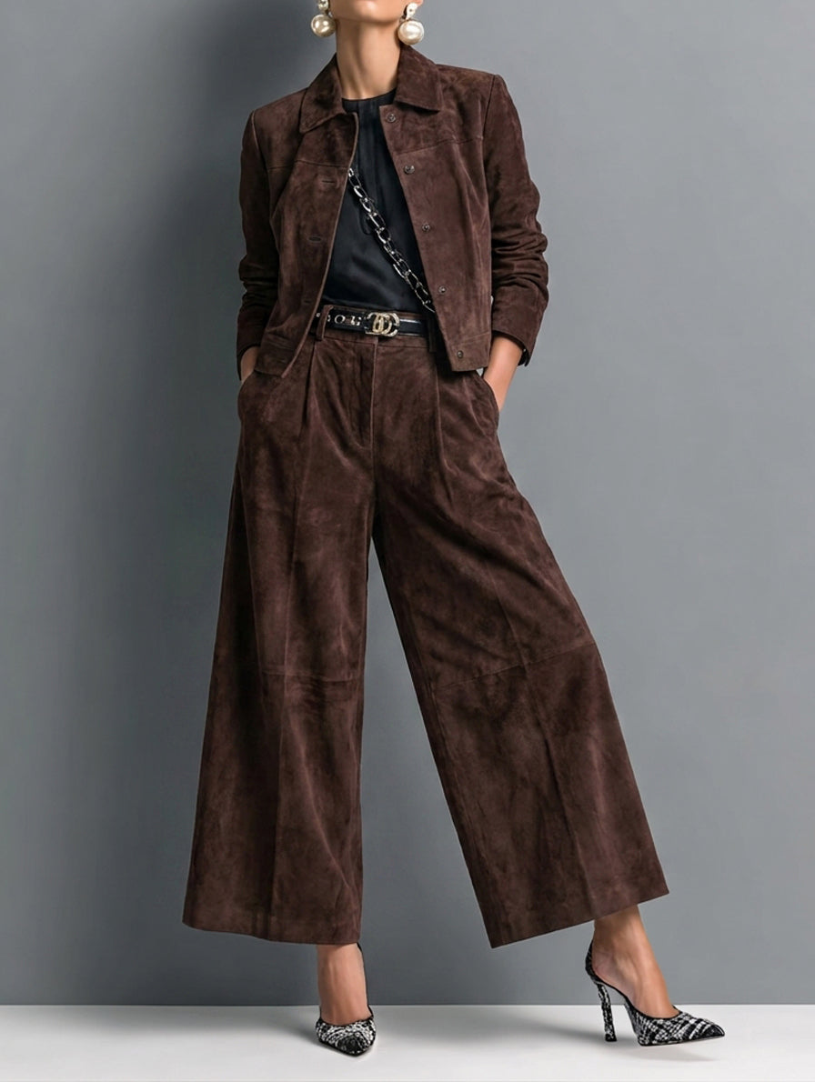 Women's Suede Retro Faux Set – ModClo