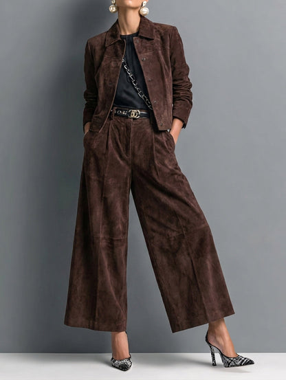 Women's Suede Retro Faux Set – ModClo