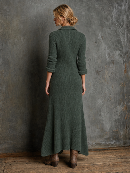 Women's Vintage Button Front Sweater Dress – ModClo