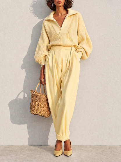 Women's Knit Pleated Set – ModClo