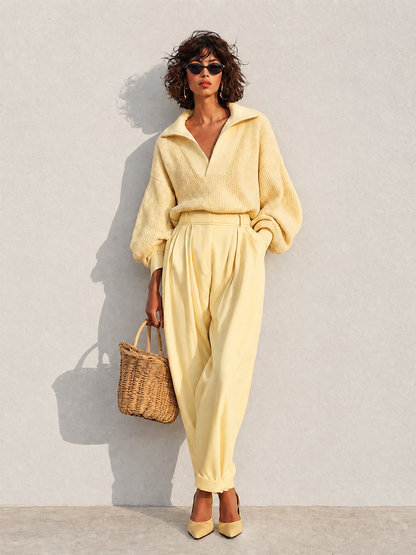 Women's Knit Pleated Set – ModClo