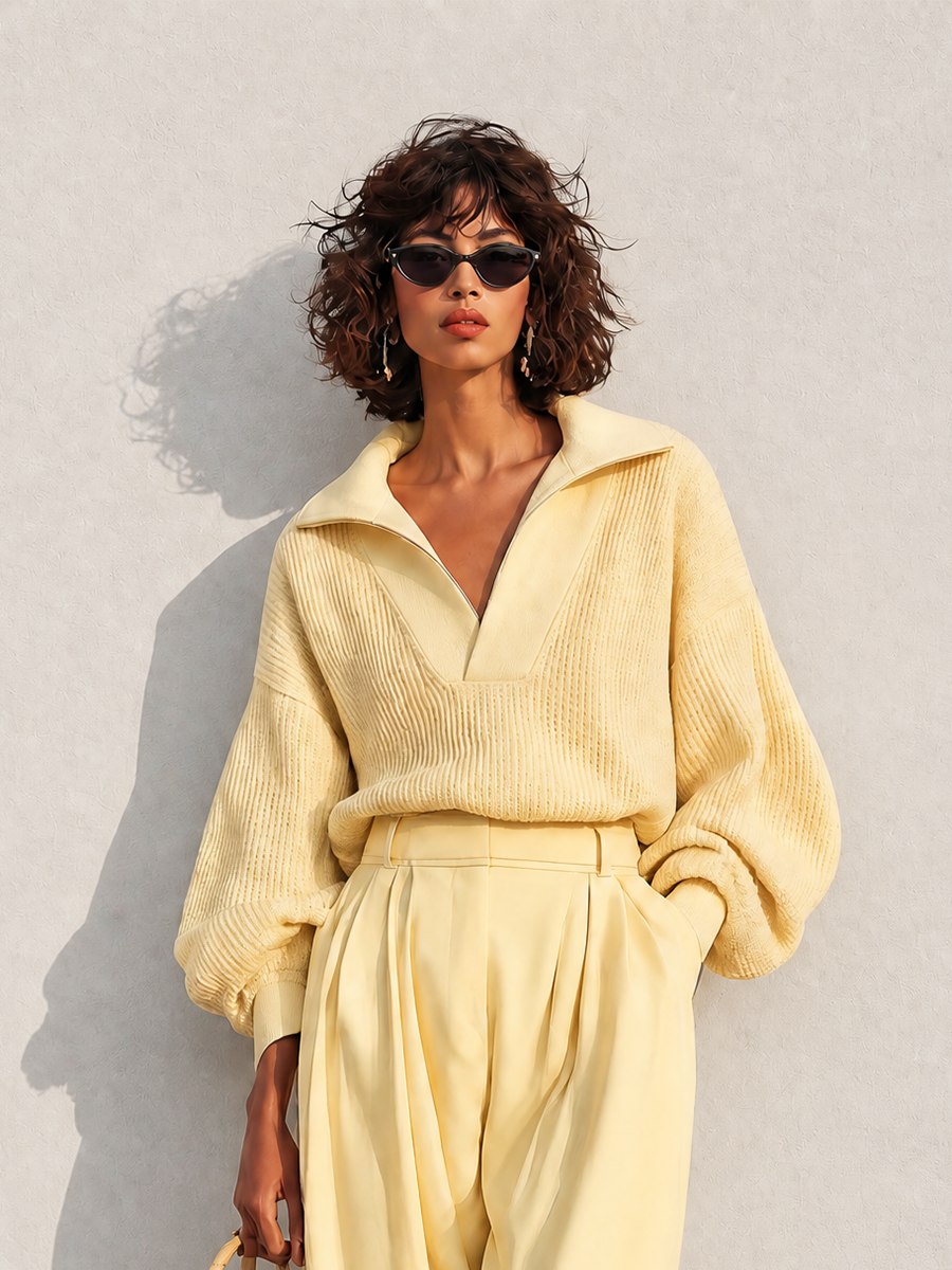 Women's Knit Pleated Set – ModClo