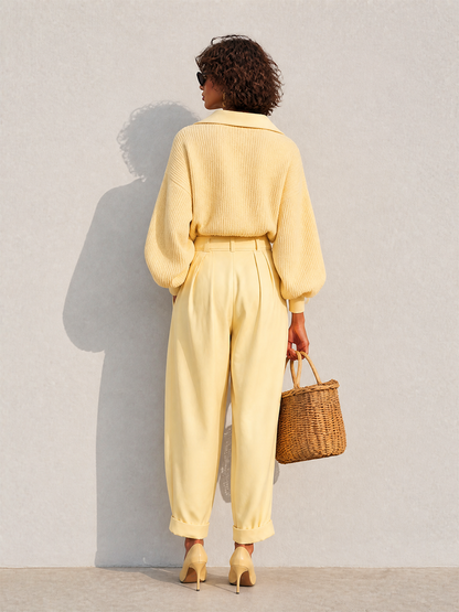 Women's Knit Pleated Set – ModClo