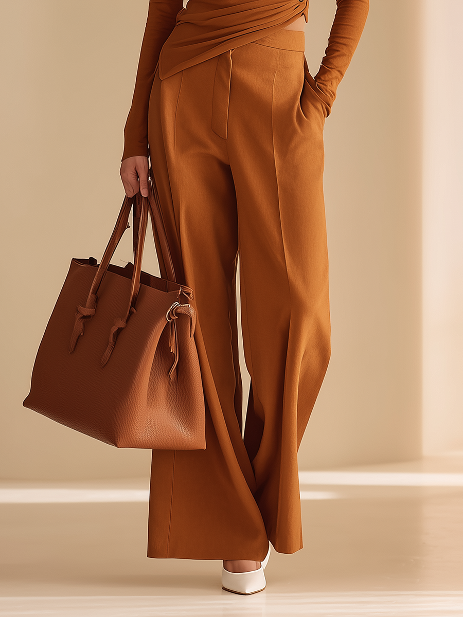 Women's High Neck Long Sleeve Wrap Set – ModClo