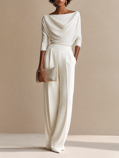 Women's Long Sleeve Pleated Set – ModClo