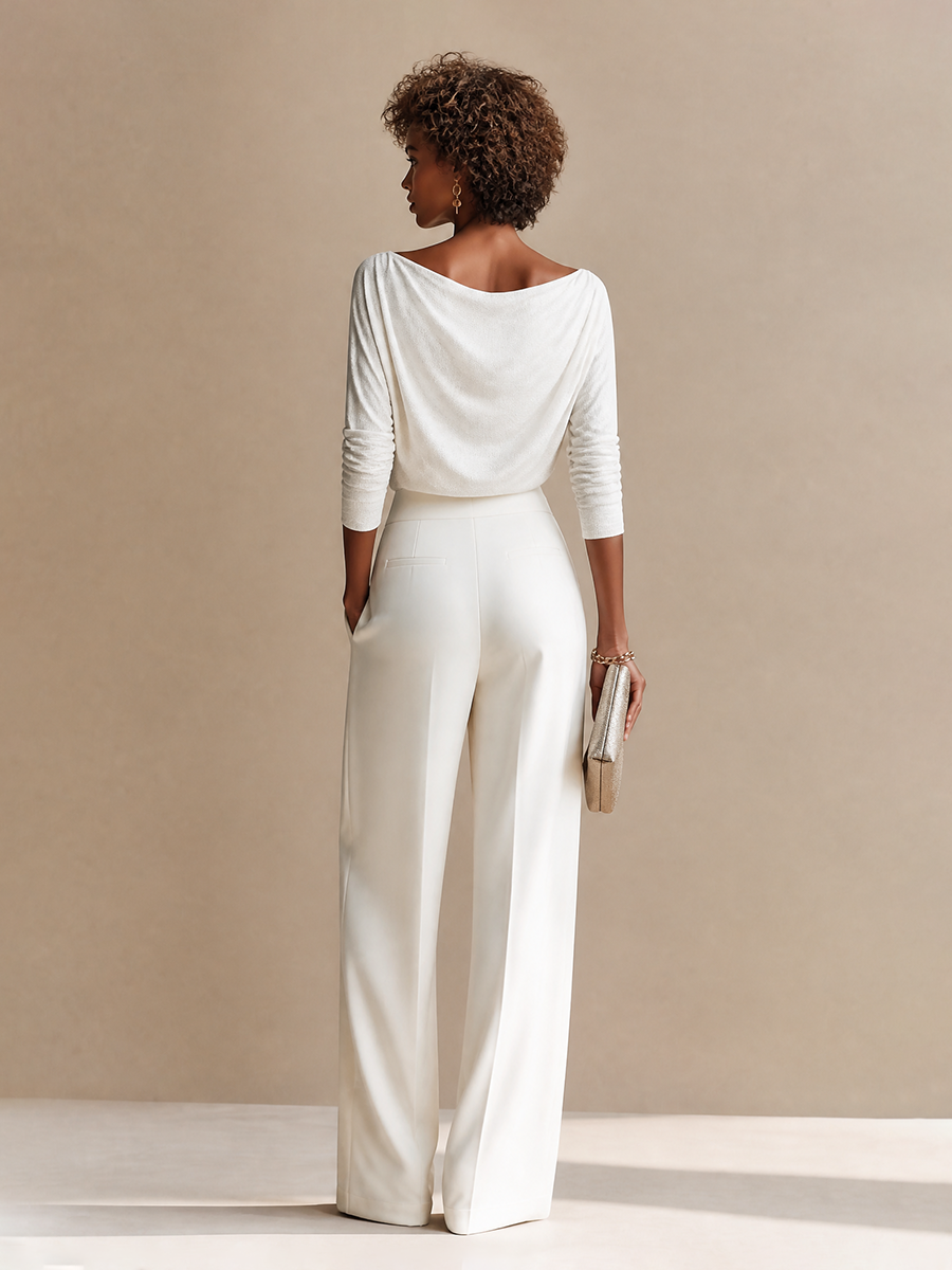 Women's Long Sleeve Pleated Set – ModClo
