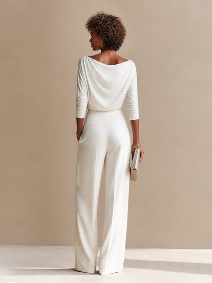 Women's Long Sleeve Pleated Set – ModClo