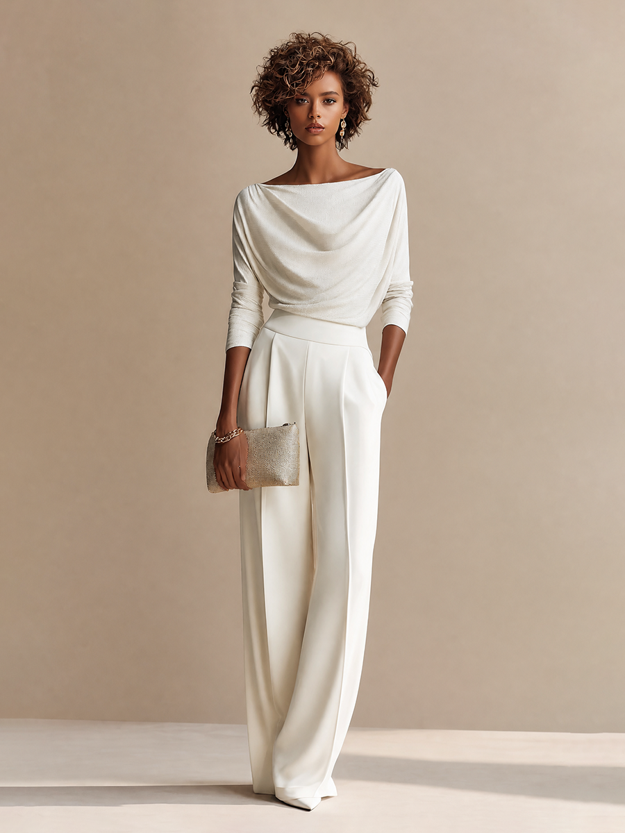 Women's Long Sleeve Pleated Set – ModClo