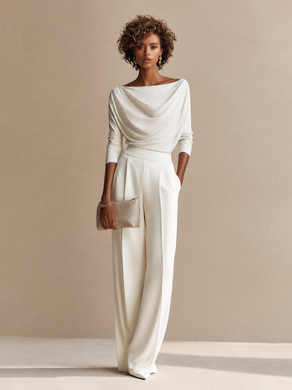 Women's Long Sleeve Pleated Set – ModClo