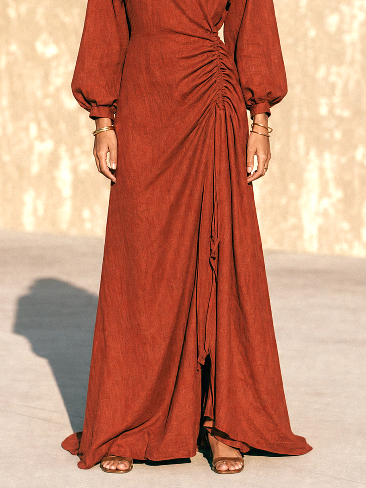 Women's Long Sleeve Vintage Maxi Dress – ModClo