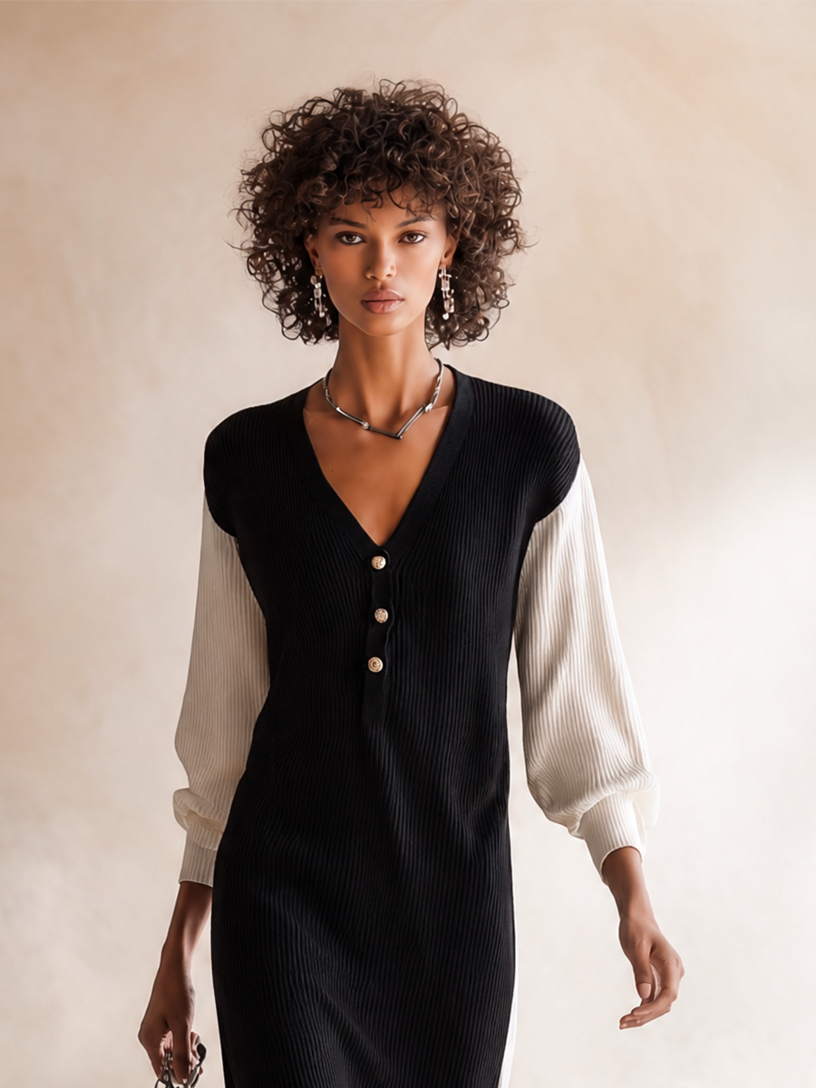 Women's Long Sleeve Slit Bodycon Midi Dress – ModClo