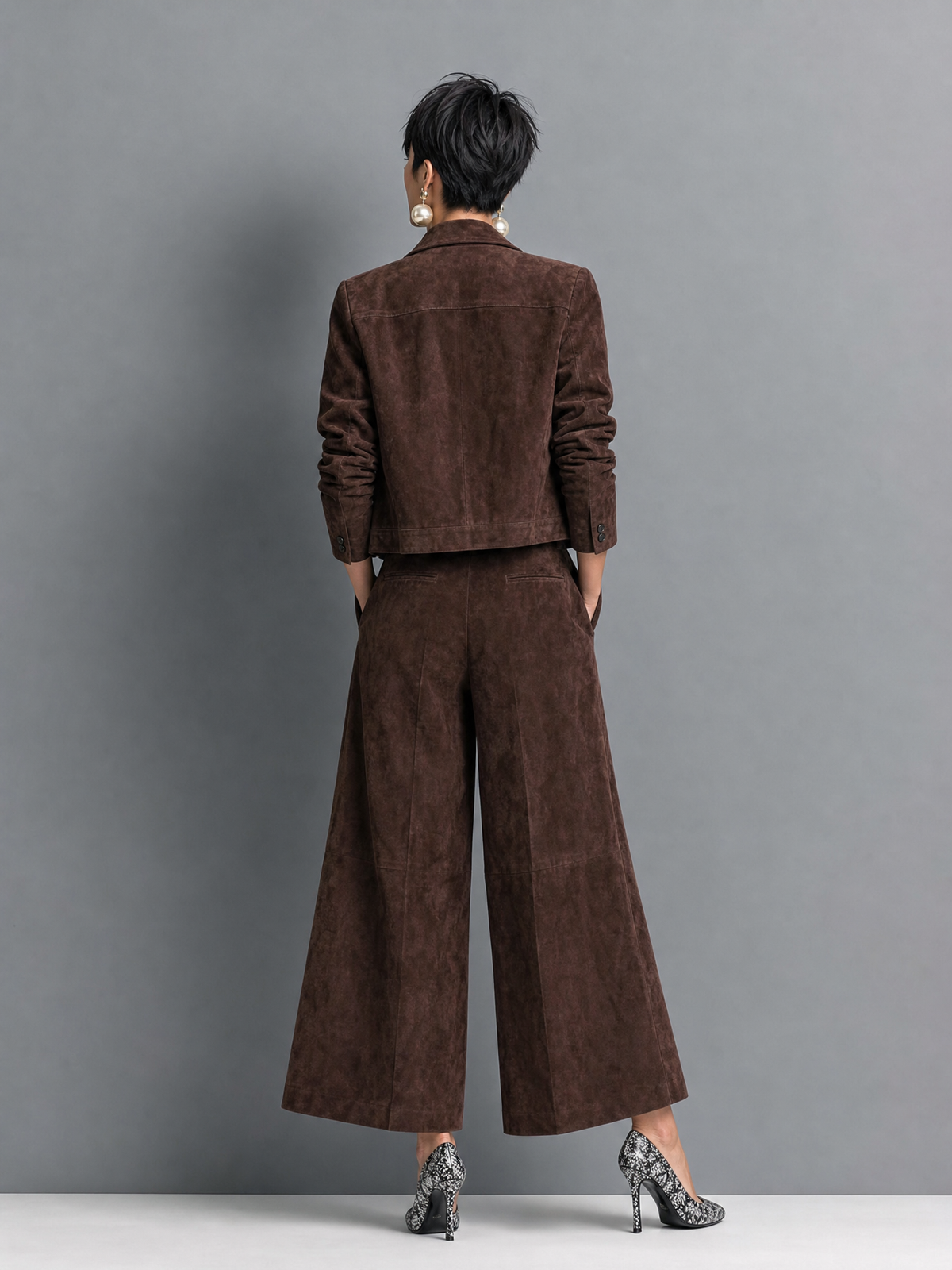 Women's Suede Retro Faux Set – ModClo