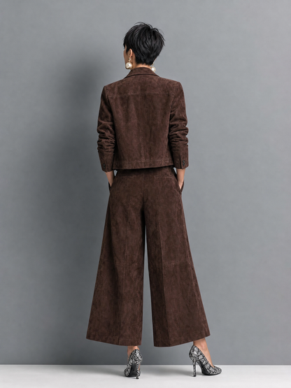 Women's Suede Retro Faux Set – ModClo